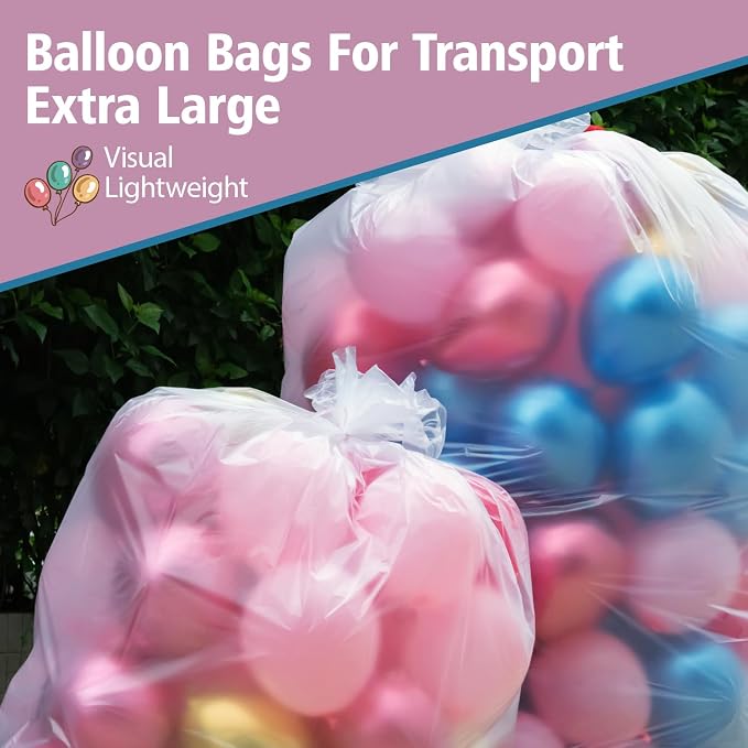 4 Pcs 59" x 98.4" Balloon Bags to Transport balloons - Image 5
