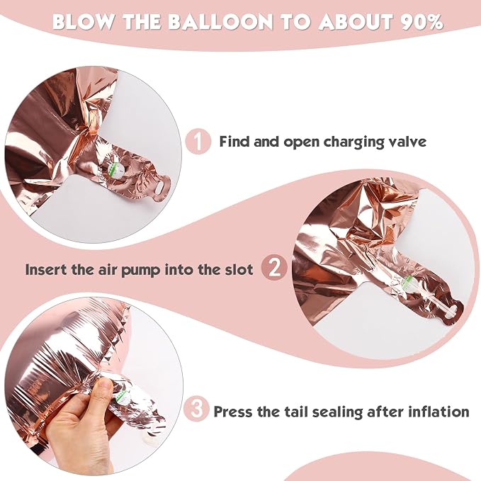 40 In Rose Gold Number 9 Balloon, 9th Birthday Party Decorations - Image 6