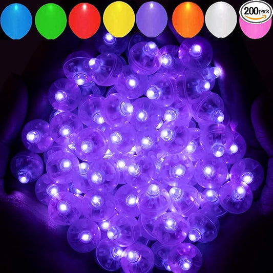 Aogist 200pcs Purple Balloon Light, Long Standby Time Waterproof Mini Ball Light by Aogist