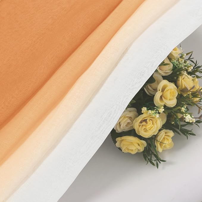 DWCN Ombre Short Sheer Curtains - Image 5