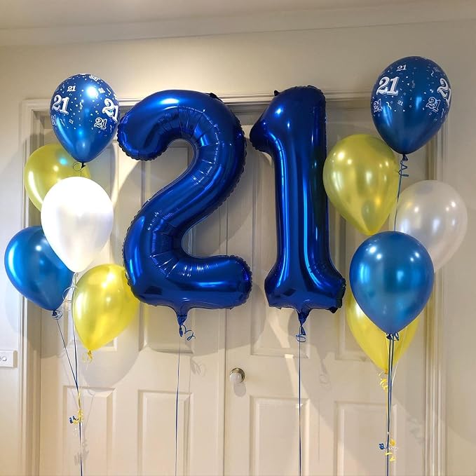 40 Inch Navy Blue 45 Balloons Giant Number 45 Balloons Navy Blue 45 Birthday - Image 6