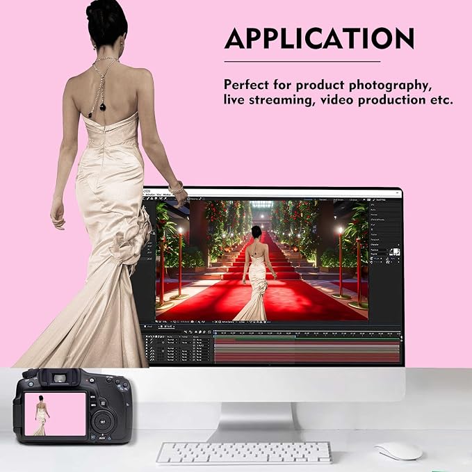 Pink Photography Backdrop for Photoshoot, Fabric 8x10ft | Versatile Studio - Image 2