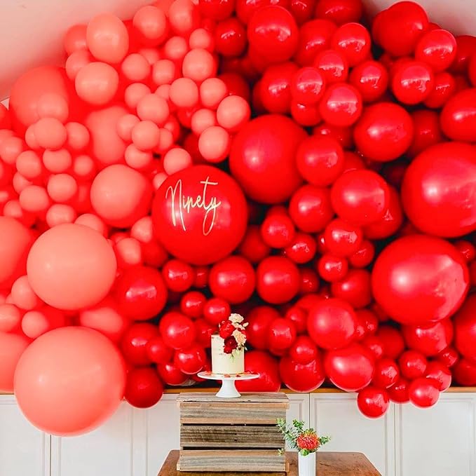 PartyWoo Red Balloons 20pcs Red Helium Latex Balloons 18 Inch | Birthday - Image 3