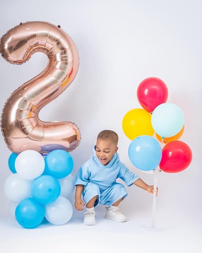 Rose Gold Number 6 Balloon 40 Inch, 6th Birthday Decorations Men Women | Foil - Image 3