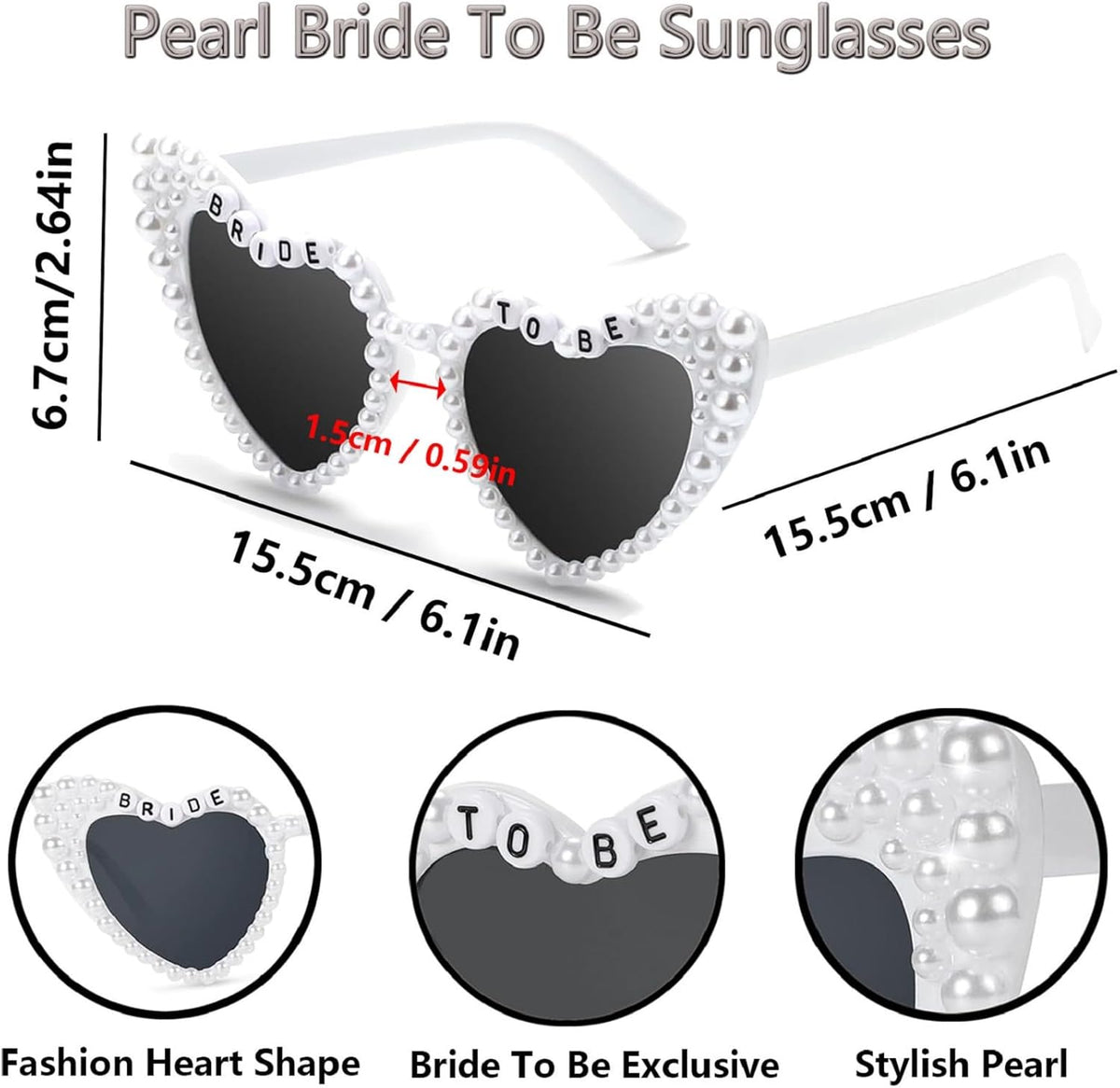 3PCS Blue Bride To Be Sash and Veils Bride to Be Heart Pearl Sunglasses for Bachelorette Bridal Shower Engagement Party Favors Accessories