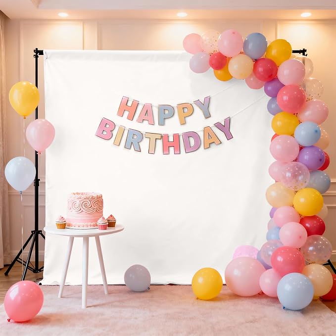 Ivory Photography Backdrop for Photoshoot, Fabric 5x7ft | Polyester Studio - Image 3