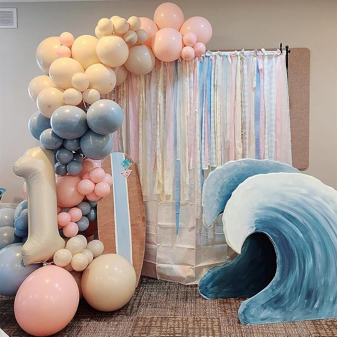 0 Balloon Number 40 Inch Cream Balloons - Image 3