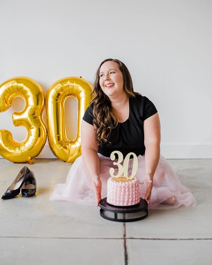 Gold Number 30 Balloon 40 Inch - Image 7