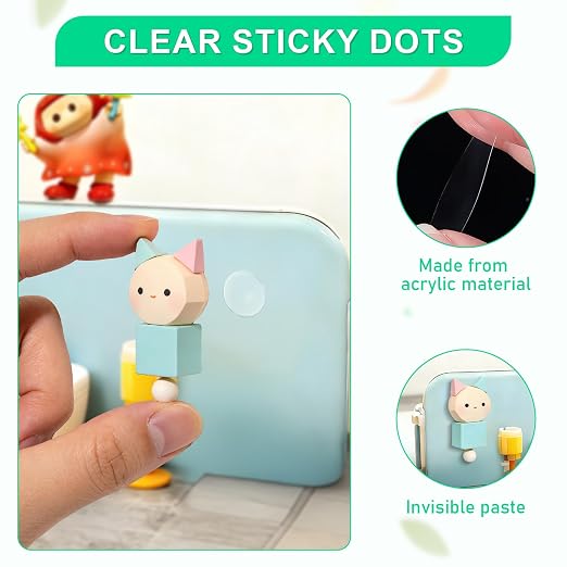 150pcs 1.57 Inch Double Sided Sticky Dots, Mini Clear Glue Adhesive Dots - Image 3