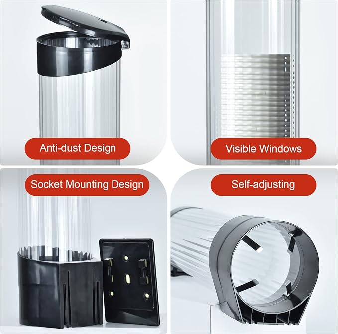 Cup Dispenser, Wall Mount Water Cooler Cup Holder Fits 7-12oz Cups | Pull Type - Image 7