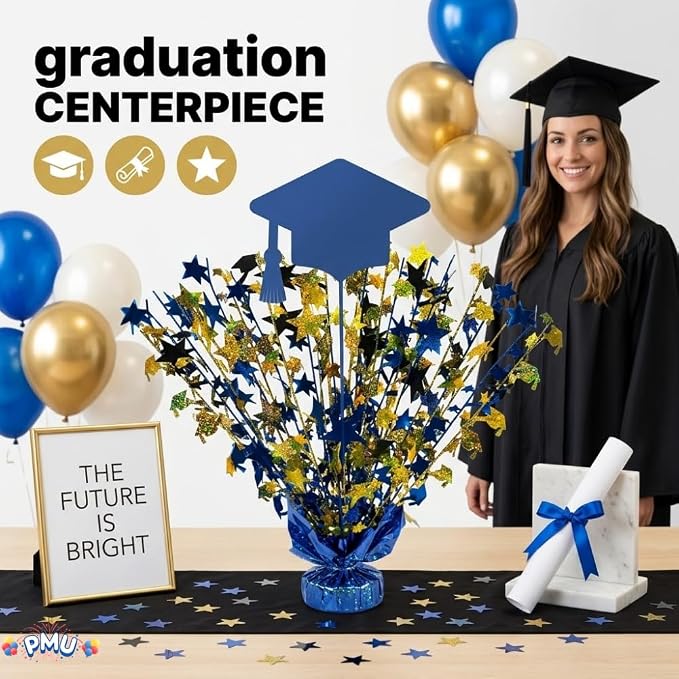 PMU 3 Graduation Centerpieces for Table 2026, Grad Balloon Weight Centerpiece - Image 2