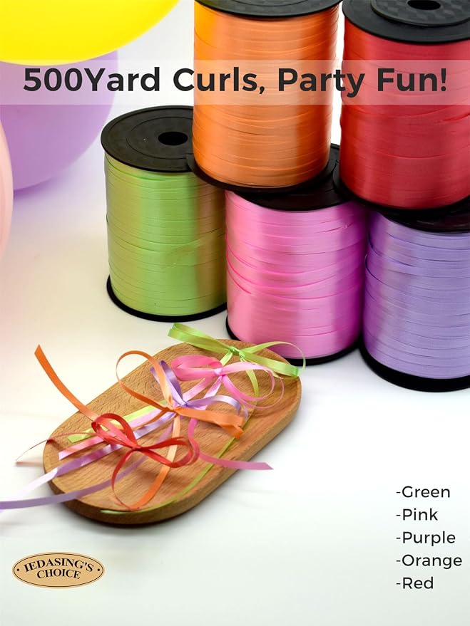 Curling Ribbon Brown Ribbon for Gift Wrapping 500 Yards x 1/5" Wide | Balloon - Image 5