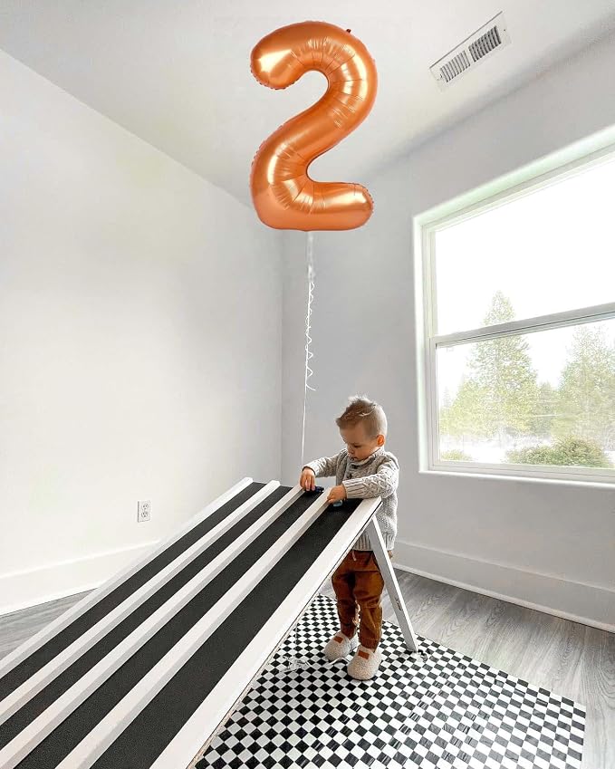 9 Balloon - Orange Birthday Number Balloons, 40 Inch Decorations Men Women | - Image 3