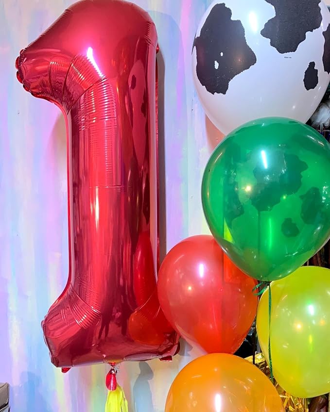 40 Inch Red Number 5 Balloon Birthday Party Decorations - Image 4