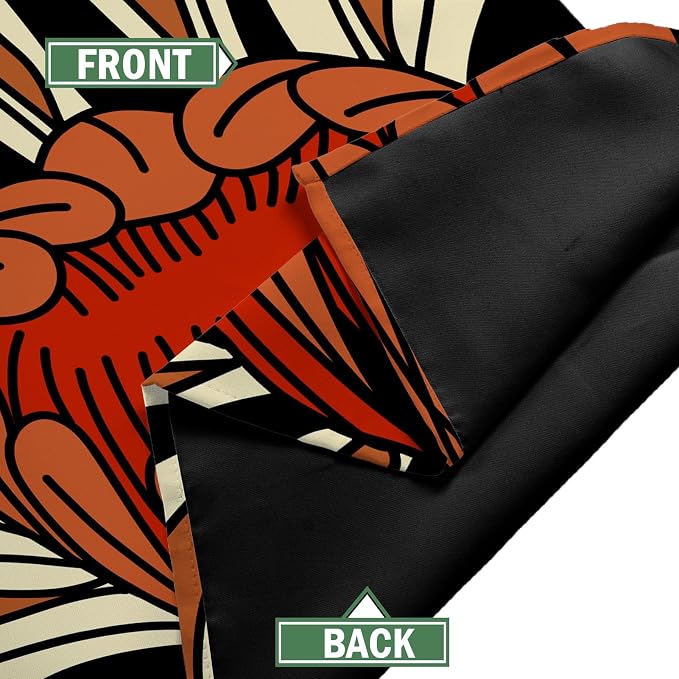 Tyrot 100% Blackout Black Boho Floral Curtains - Image 6