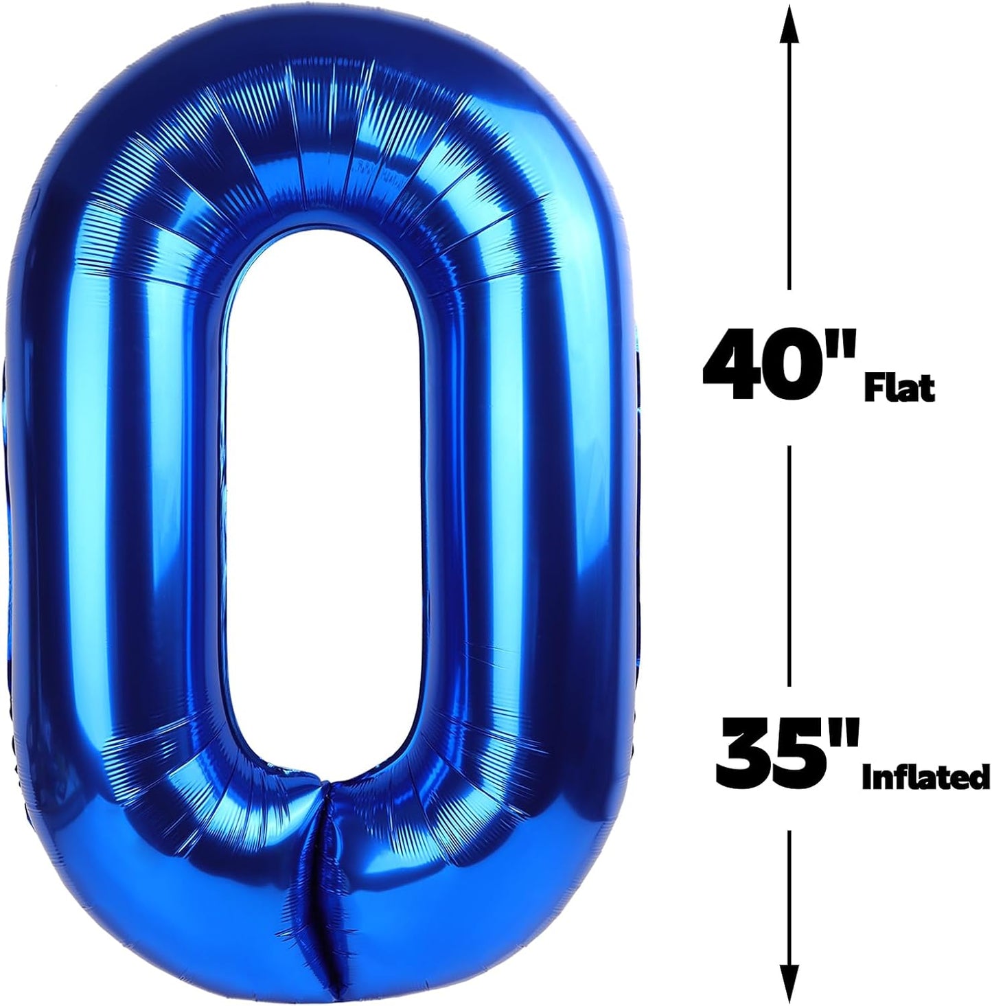Blue Jumbo Number 100 Balloon 40 Inch, Baby or Special Celebration 100 Days 100th Birthday Balloons Supplies, Foil Helium Birthday Giant Balloon Decorations