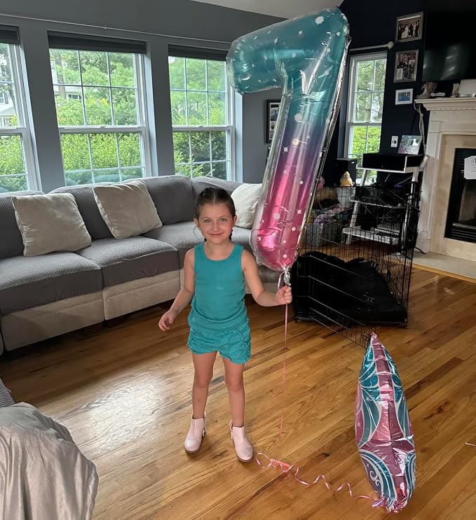 Number 7 Balloon 40 Inch for 7 17 Birthday Decorations, - Image 3