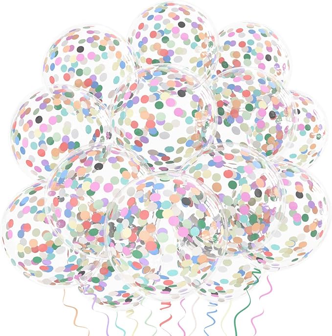Rainbow Confetti Balloons - Image 5