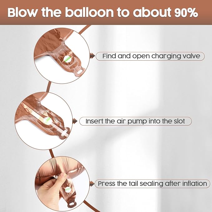 0 Balloon - Brown Birthday Number Balloons, 40 Inch Decorations Men Women | - Image 6