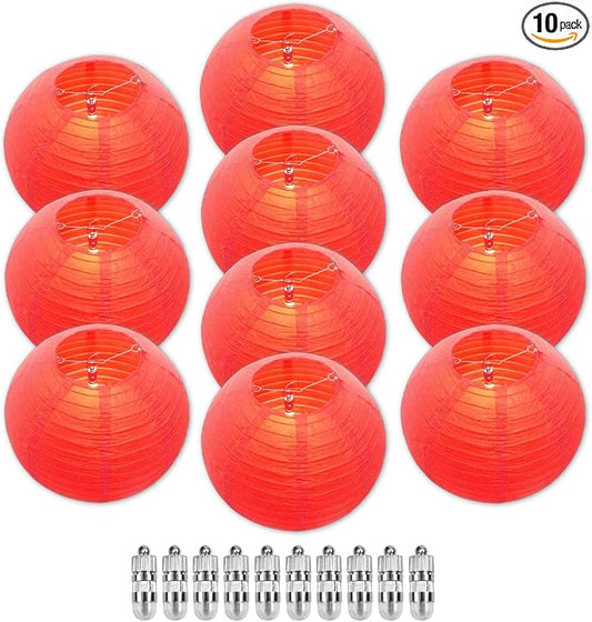 Red Chinese Paper Lanterns by Ethbrisge-