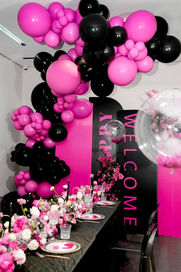 110pcs Hot Pink Balloon Arch Kit - Image 7