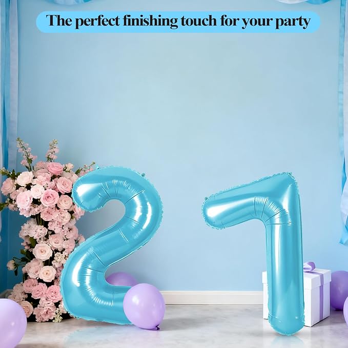 Number 58 Balloons for 58th Birthday Party Decorations, 0-100 Large No.58 - Image 5
