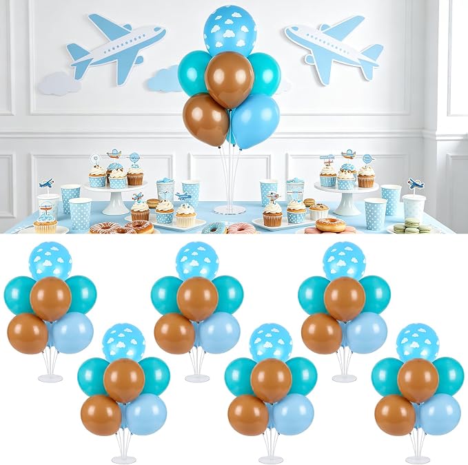 12 Sets Balloon Stand Kit For Table Balloon Sticks by Unknown