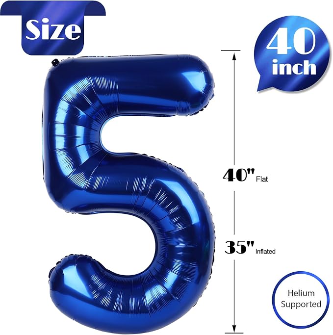 Night Blue 5 Balloon - Image 5