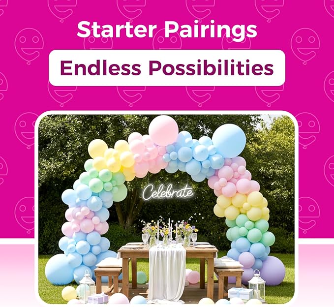 Bezente Pastel Latex Party Balloons 100 Pack 12 inch | Multicolor Macaron - Image 4