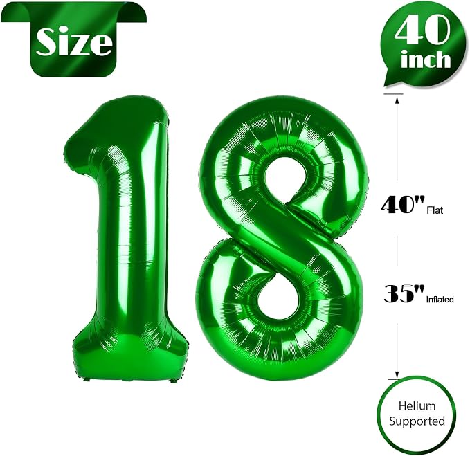 Green 18 Balloon - Image 5