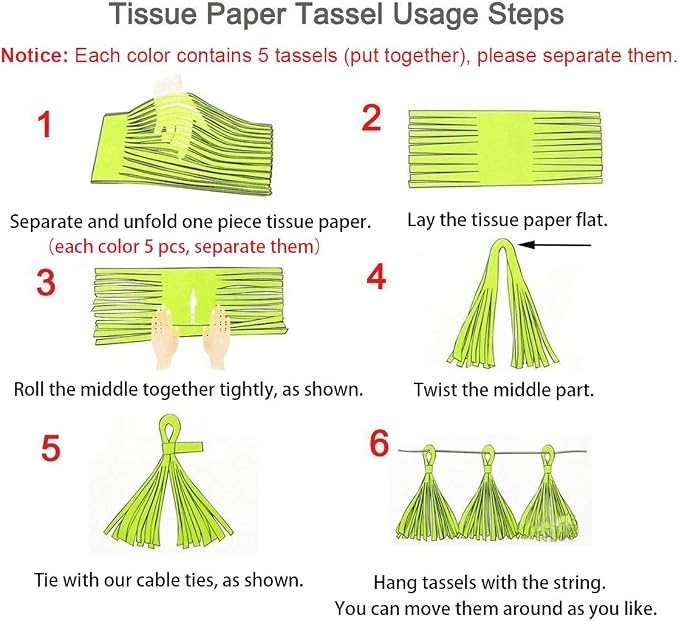 Sparkly Paper Pennant Banner Triangle Flags Bunting 8.2 Feet and Tissue Paper - Image 4
