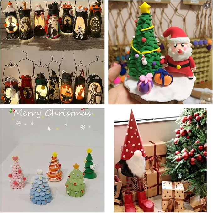 Crafjie 20PCS Paper Mache Cones Open Bottom Variety Pack Set of 4pcs 13.75x5 - Image 6
