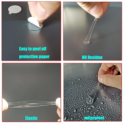 200 Pcs Sticky Tack, Double Sided Sticky Dot, No Trace Poster Adhesive Putty - Image 3