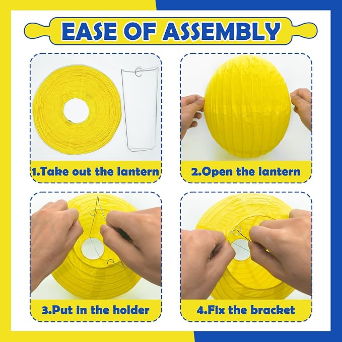 Blue and Yellow Party Decorations, Baby Shower and BBQ Decor - Image 3