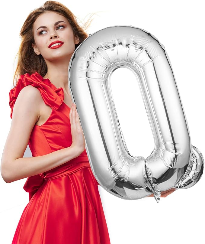 Single Aluminum Hanging Foil Film Silver Letter Balloons A 40 Inch | - Image 4