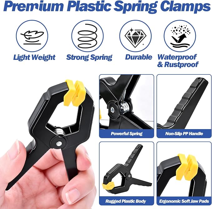 30 Pack Spring Clamps, Backdrop Clips, Balloon Arch Clips, Wood Clamps - Image 3