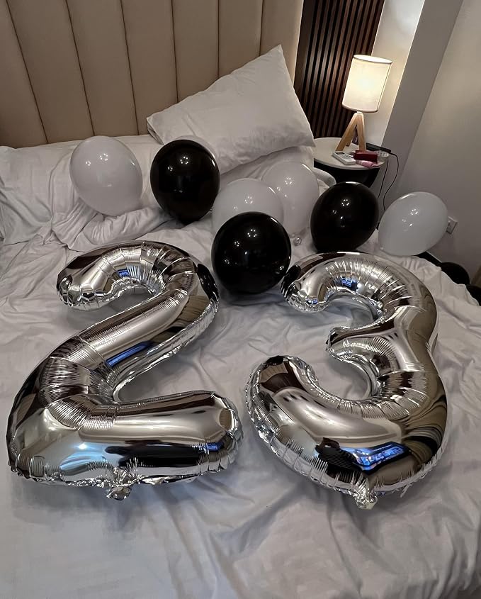 Silver Number 15 Balloon 40 Inch, 15th Birthday Decorations Men Women | Foil - Image 8