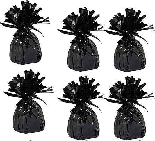 Chochkees Black Metallic Balloon Weights, 5.5" Inches by Chochkees
