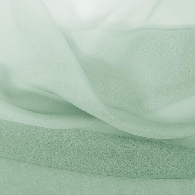 DWCN Ombre Faux Linen Sheer Curtains - Image 6