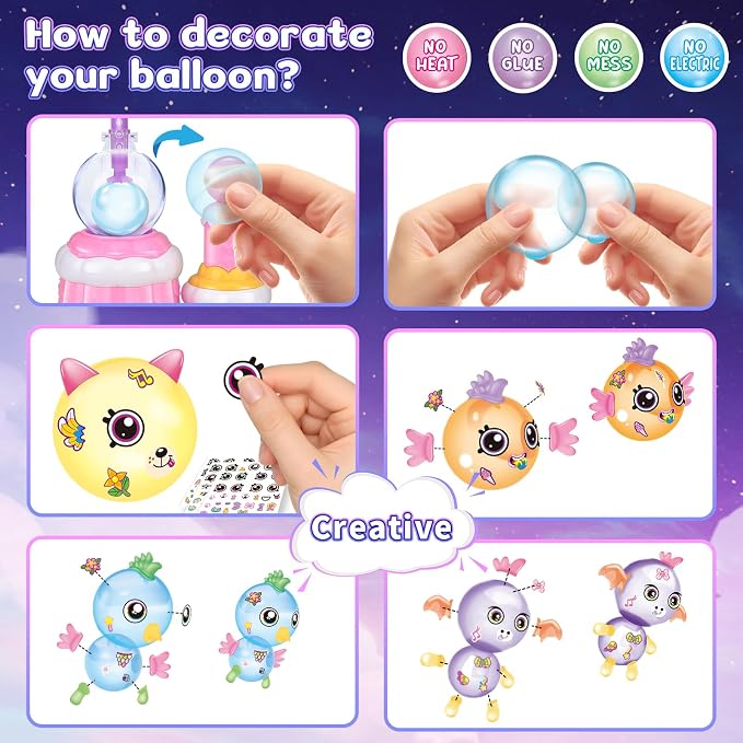 BTEC 162PCS DIY Sticky Balloon Maker Toy Refill Craft Kits - Image 4