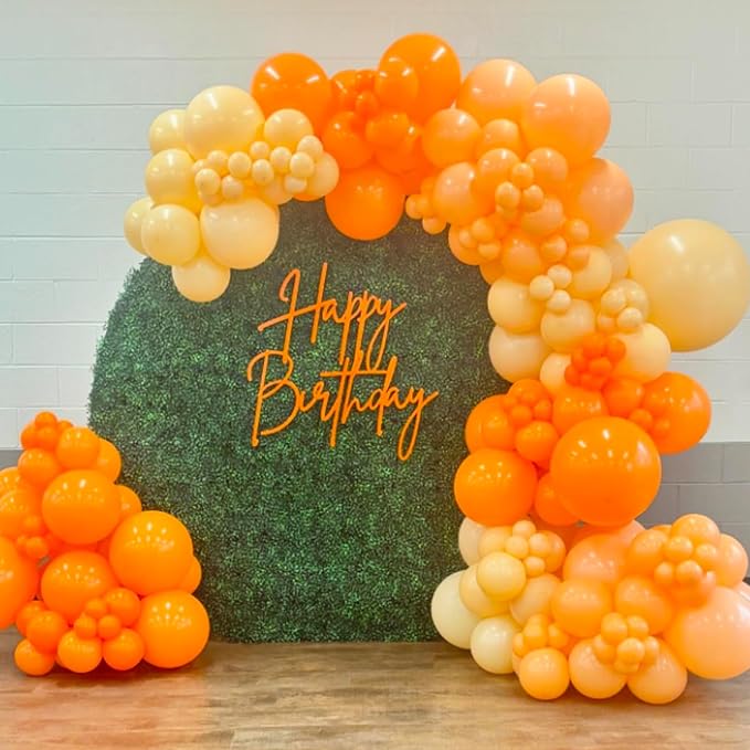 Orange Balloons 12 inch, Birthday Party Decorations - Image 4