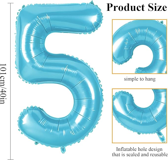 Number 75 Balloons for 75th Birthday Party Decorations, 0-100 Large No.75 - Image 2