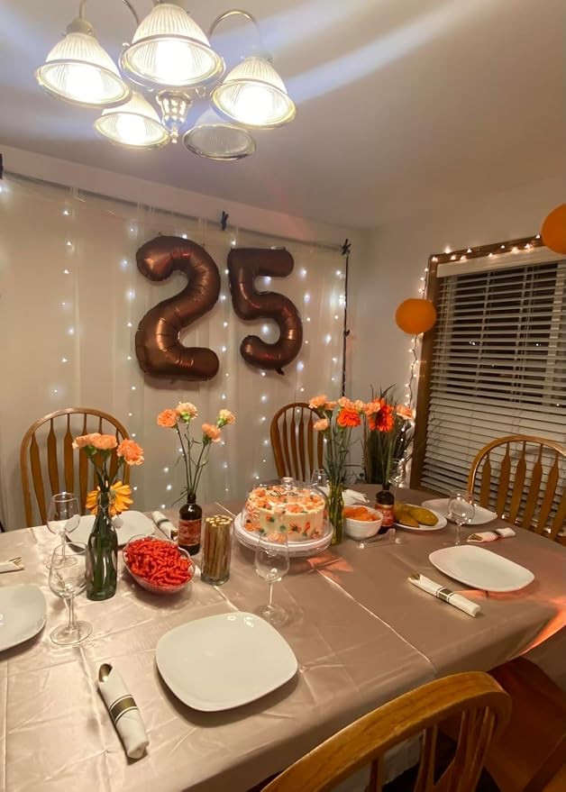 6 Balloon 40 inch Brown Number Balloons - Image 3