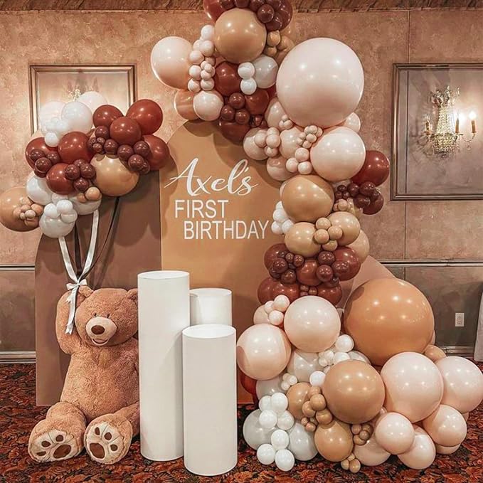 PartyWoo Dark Brown Balloons 100pcs Boho Neutral Coffee Tan Color | 36 18 12 10 - Image 7