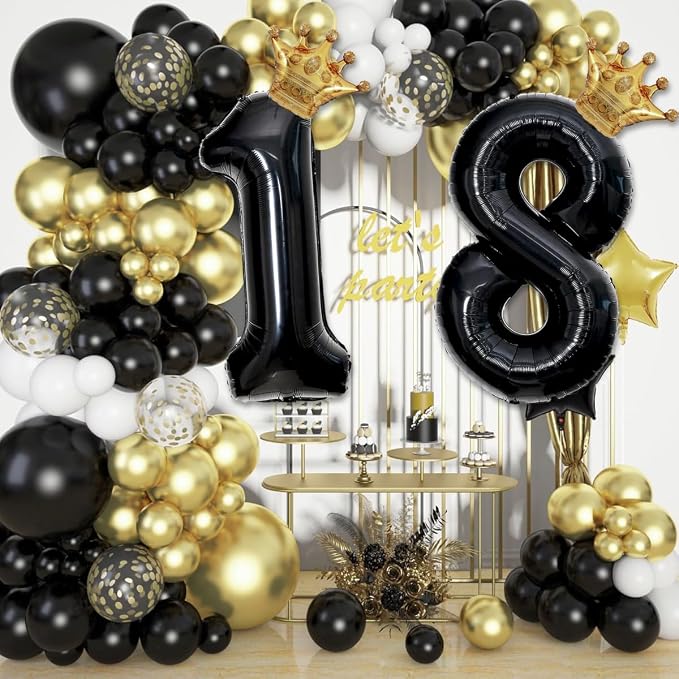 Black 1 Balloon Number, 40 inch Big 1st Balloon - Image 4