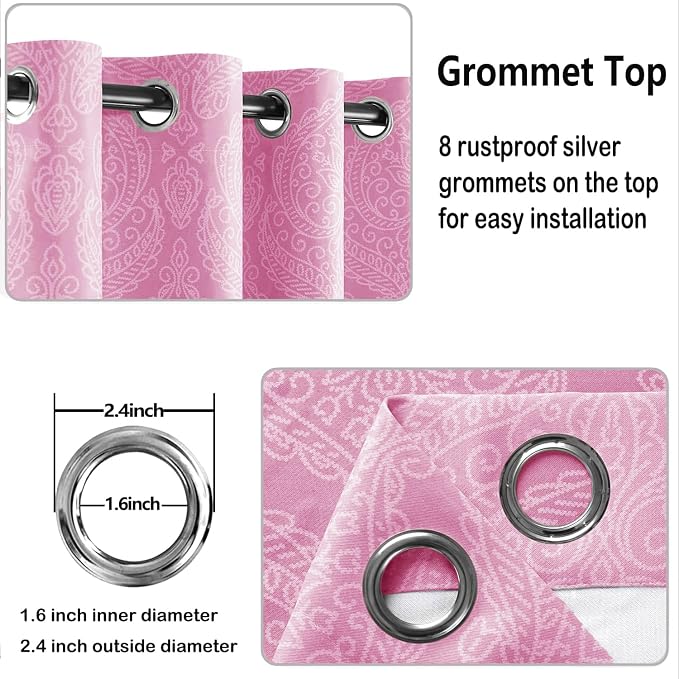 DWCN Ombre Blackout Curtains for Bedroom - Image 5