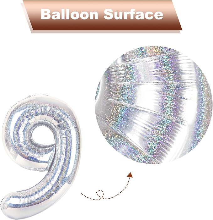 Laser Silver 5 Balloon - Image 7