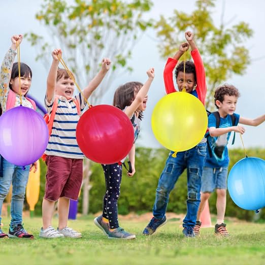 LEEZZIZZ 30Pcs Punch Balloons, Thickened Neon Punching Balloon Heavy Duty Party - Image 5