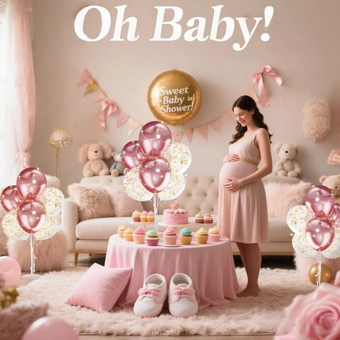 4Sets Gold Balloons Stand - Image 9