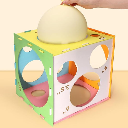 Auihiay 14 Holes Colored Balloon Measurement Box, Balloon Sizer | Collapsible by Auihiay